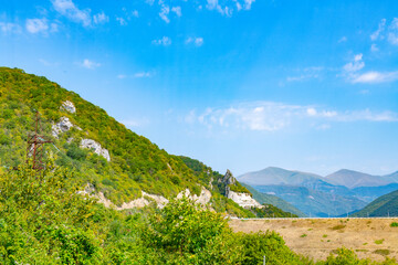beautiful nature view in georgia in summer