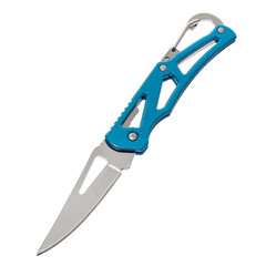 Knife tourist, hunting, tactical, military for survival and self-defense. Steel blade. An isolated object on a white background.