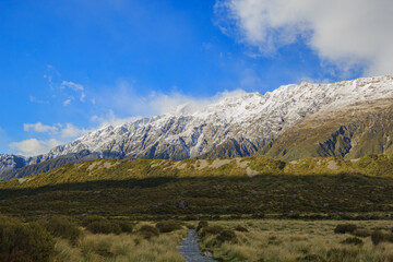 Hooker Valley Track  Hiking Landscape New Zealand