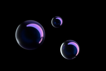 3d rendering different bubble picture