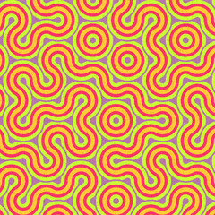 Colour Hexagon Tile Connection art background design illustration