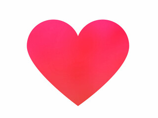 Simple red gradient heart icon