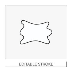  Napkin line icon. Towel for surface disinfection.Cleaning concept. Isolated vector illustration.Editable stroke