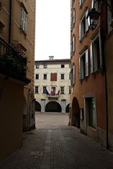 Fototapeta na wymiar Italy, Trentino: Street of Riva of the Garda Lake.