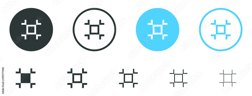 Poster minimize icon rally compact size small scale arrows icons . shrink icon resize in arrows	
