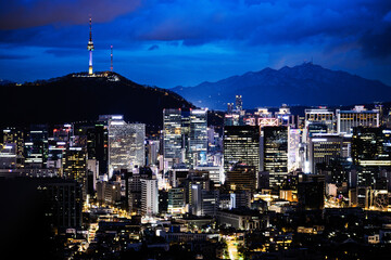 Obraz premium Seoul city view 