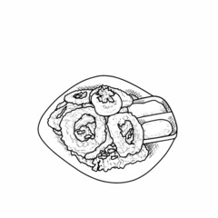 illustration of onion ring