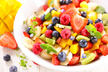 bowl of mixed fruit salad