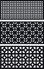 laser cut decoration doors,windows pattern design geometric,abstract floral motifs vector illustration stock 