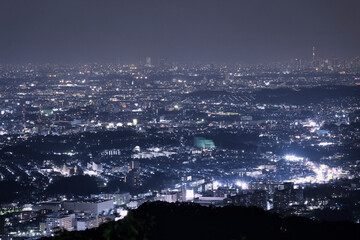 Fototapeta na wymiar 高尾山からの夜景