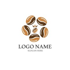 coffee bean icon vector illustration