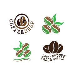 coffee bean icon vector illustration