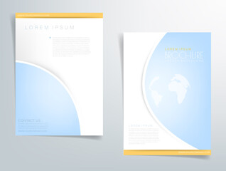 corporate identity template with card