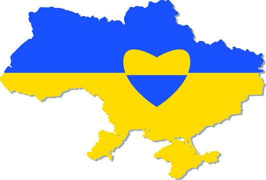 Pray for Ukraine, Ukraine flag praying concept vector illustration. Pray For Ukraine peace. Save Ukraine from russia.