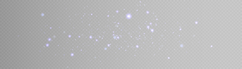 Glowing light effect with many glitter particles isolated on transparent background. Vector star cloud with dust.	
