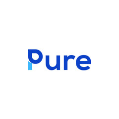 Pure Text Logo Design. Typography Font Text