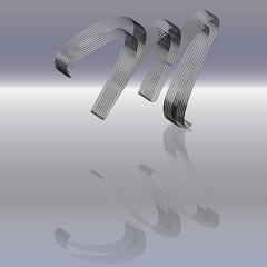 Lichtrand Buchstabe M 2 © Xaver Klaussner