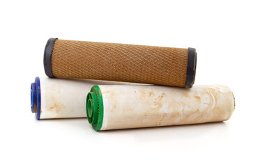 Used water filters.