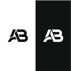 Initial Letter AB Logo Design Inspiration