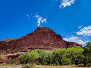 Beautiful red rocks Capitol Reef National Park