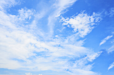 blue sky with cloud for background                    