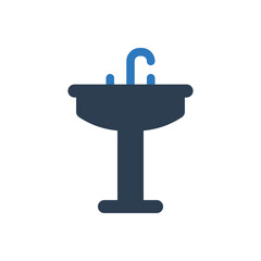 Obraz premium Faucet icon - basin icon