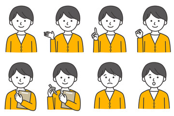 人物 男性 シャツ カジュアル セーター カーディガン アイコン