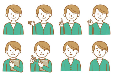 人物 男性 シャツ カジュアル セーター カーディガン アイコン