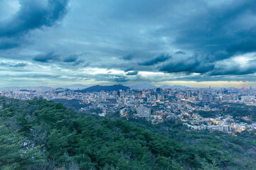 서울 전걍 야경 풍경 삼청공원 말바위전망대 