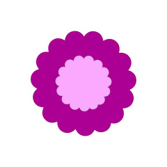 simple minimal blank frame style background pink poster illustration with border for text 