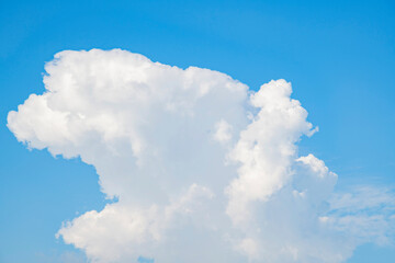 Naklejka na ściany i meble blue sky with fluffy cloud background.