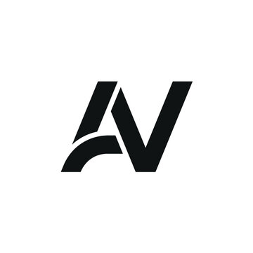 Initial Letter AV Logo Design Inspiration