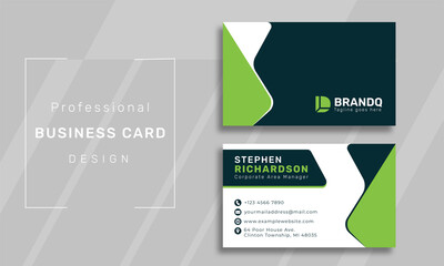 Modern Business card Design template