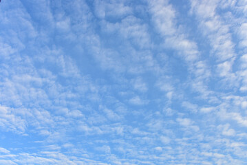 Blue sky and white clouds for background