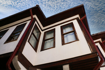 Turkey: Old houses from the Ottoman period are still used in Amasya. colorful streets of amasya	
