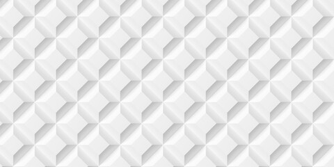 Cut off rotated pyramid white cube boxes block background wallpaper banner template full frame filling - obrazy, fototapety, plakaty