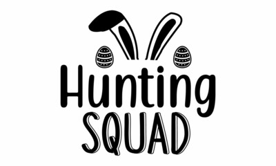 Hunting squad SVG cut file,