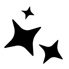 Syine glitter sign symbol black vector