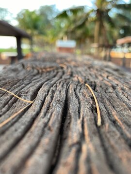 wooden bench