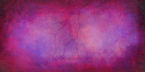 Fototapeta premium Abstract watercolor background. Vintage paper textured aquarelle canvas for modern creative design. Grunge multicolor texture water color illustration. Vivid ink textured blue, pink and purple color.