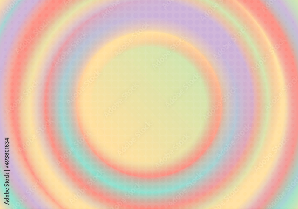 Poster abstract gradient color design for circle pastel decorative halftone. well organized object in layer