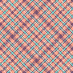 Tartan plaid pattern with texture and retro color.