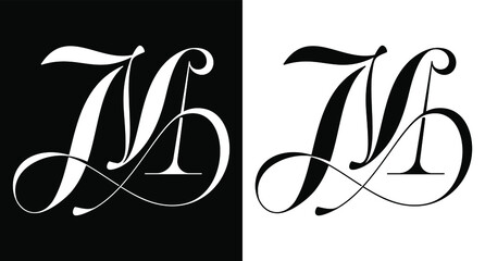 LETTER M MONOGRAM BEAUTYFUL ELEGANT LOGO