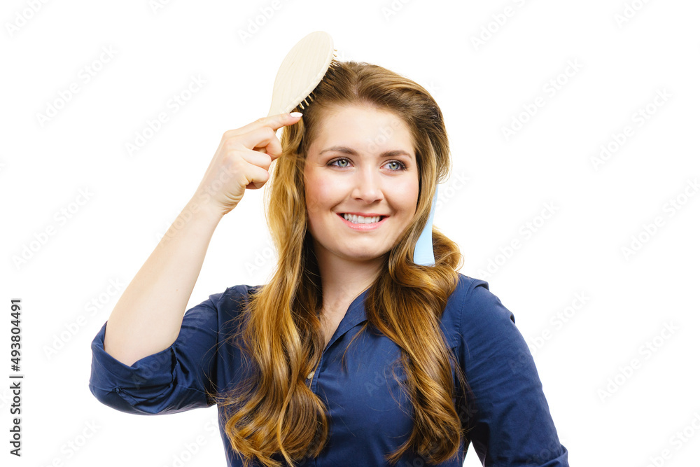 Poster Girl long hair with comb brush