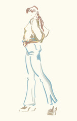 Fashion designer sketch