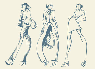 Fashion designer sketch