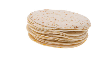 flatbread lavash isolated
