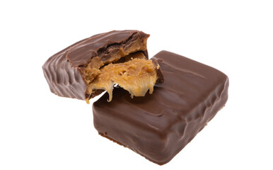 chocolate bar isolated