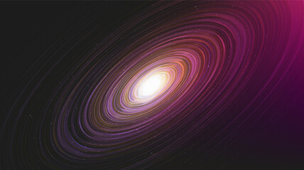 Fantastic Glowing interstella on Galaxy background