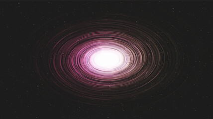 Explosion Black Hole on Galaxy Background